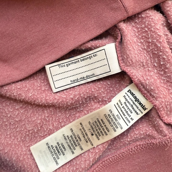 Patagonia Kids Lightweight Hoody Sweatshirt Ridge Rise Light Star Pretty Pink XL - Picture 15 of 15